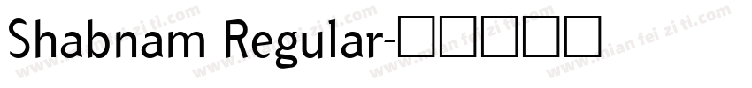 Shabnam Regular字体转换